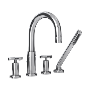 Four piece bathtub faucet cc color