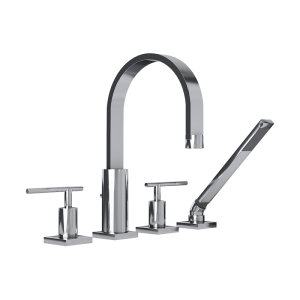 Four piece bathtub faucet cc color