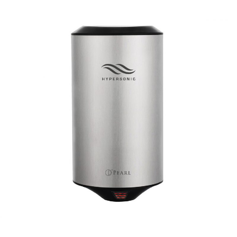 HYPERSONIC MINI AUTOMATIC HAND DRYER STAINLESS STEEL COLOR