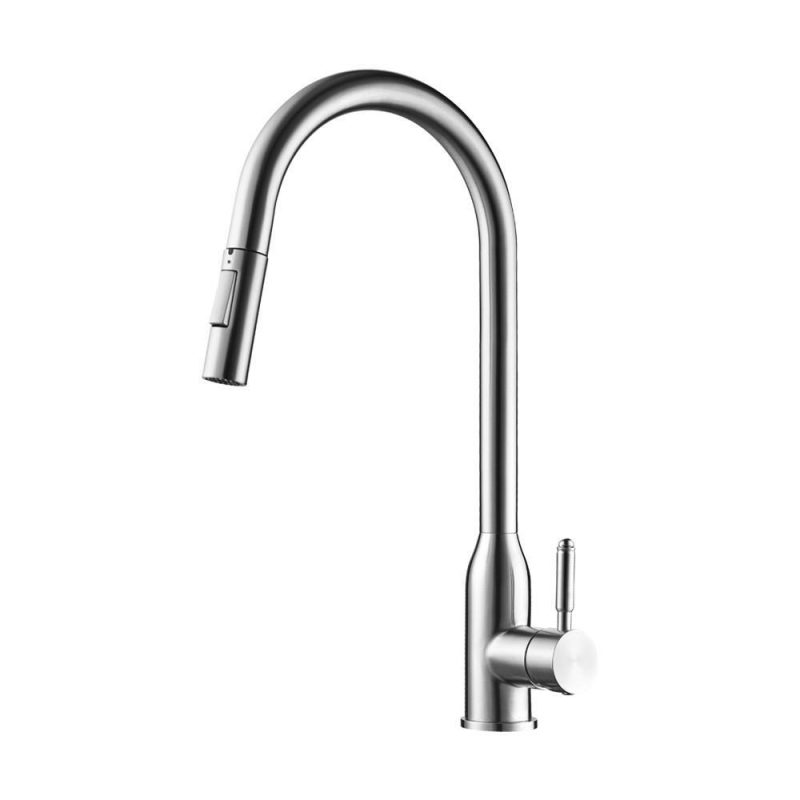 JACKSON BRUSHED STAINLESS STEEL KITCHEN EMPIRE FAUCET