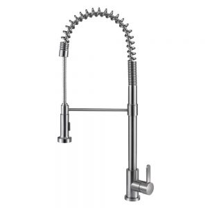 LUCAS BRUSHED STAINLESS STEEL KITCHEN EMPIRE FAUCET