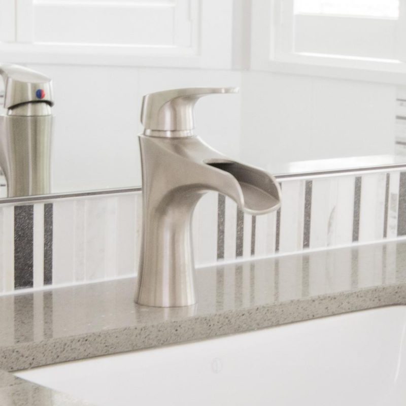 NORA BRUSHED STAINLESS STEEL VANITY EMPIRE FAUCET