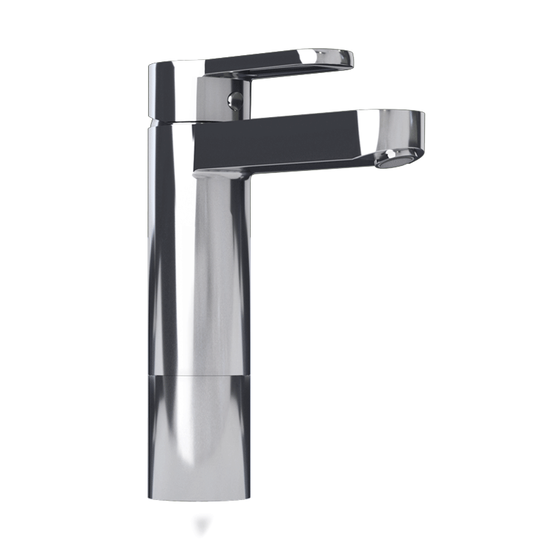 Raised single lever bassin faucet cc color