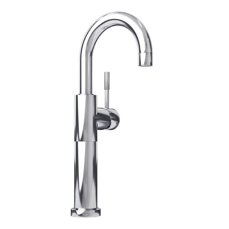 Raised single lever washbasin faucet cc color
