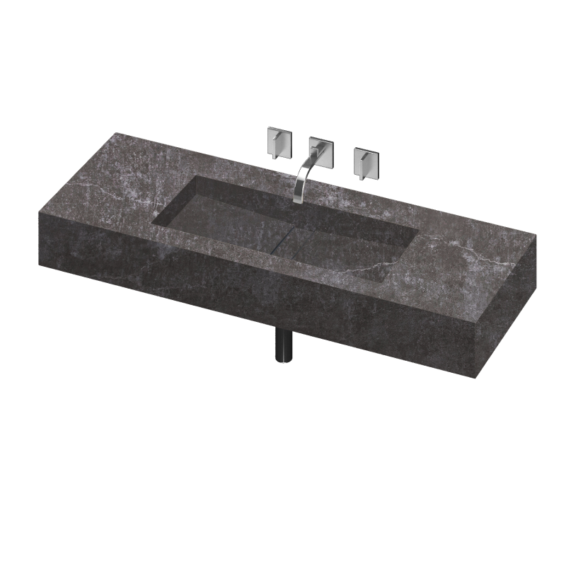 REFLECTION 900 SINGLE BOWL ONE PIECE VANITY SINK LAOS COLOR