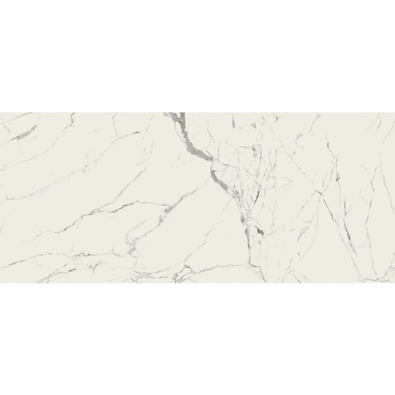 Amima 47.25 x 109.4 (120x278cm) Statuario Venato Through Body Porcelain Polished - Rectified