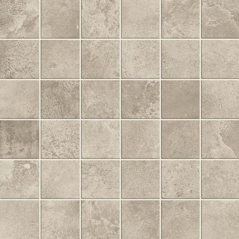 Flux 2x2 (12x12 Mesh Sheet) Through Body Porcelain Mosaics Sand Matte Rectified