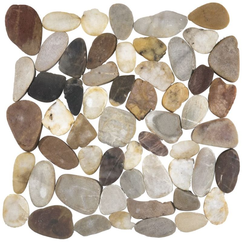 Pacific Beach Pebbles Stone Pebbles - Sliced Ocean Blend Pebbles Mosaics