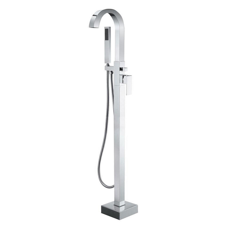 Pearl ELENA Chrome Free-standing Roman Tub Filler Faucet GBR205