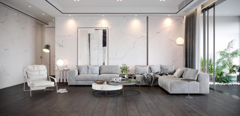 MUD/ CALACATA MATT/ WHITE MARBLE
