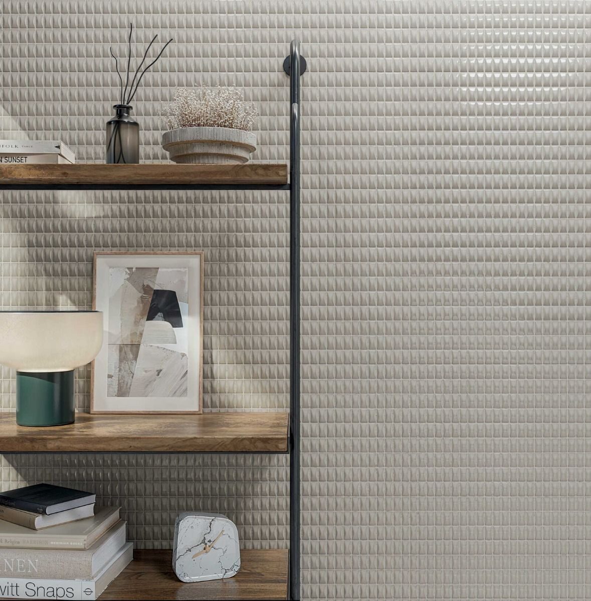 3D Bars 5"x10" Quartz Bevel Gloss — Ames Tile