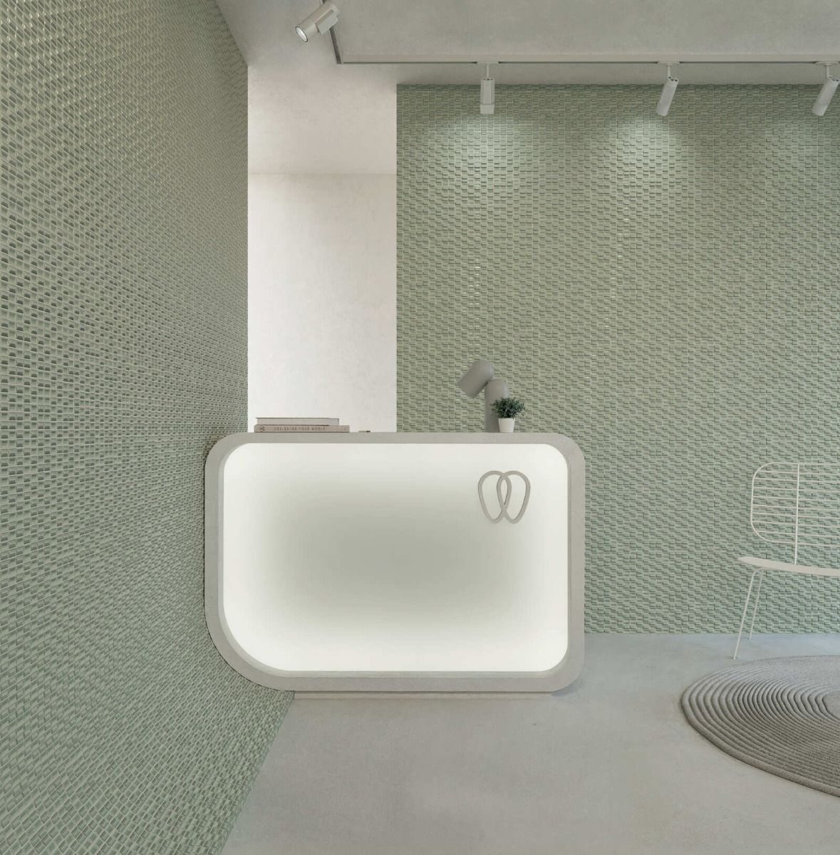 3D Bars 5"x10" Jade Diamond Gloss — Ames Tile