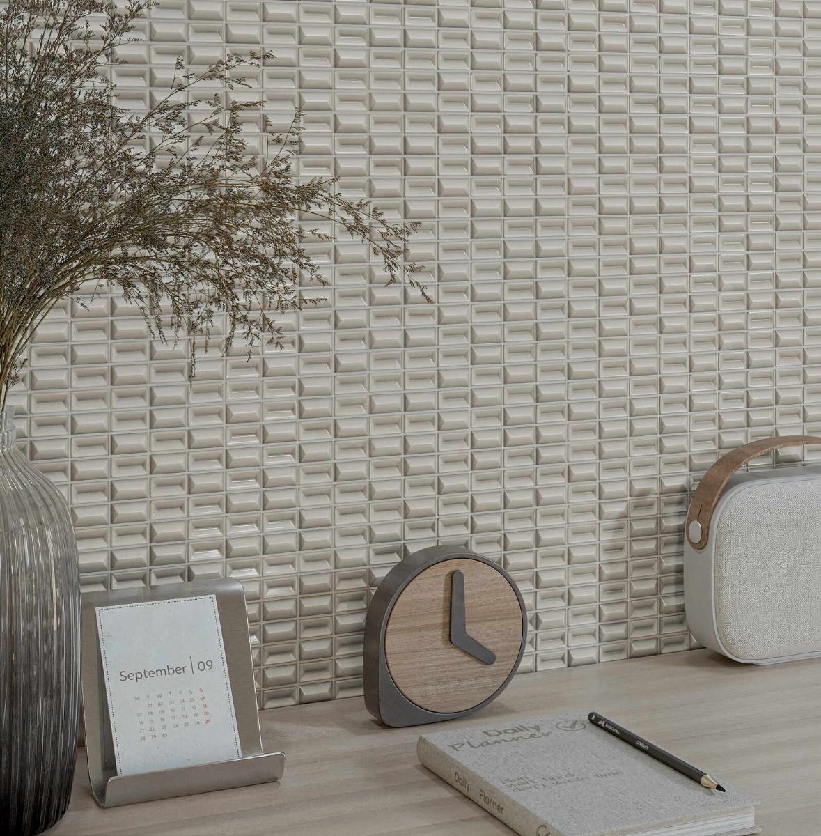 3D Bars 5"x10" Quartz Diamond Matte — Ames Tile