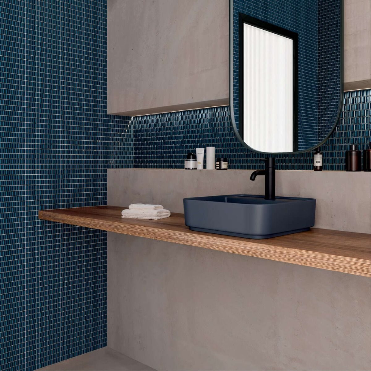 3D Bars 5"x10" Sapphire Diamond Gloss — Ames Tile