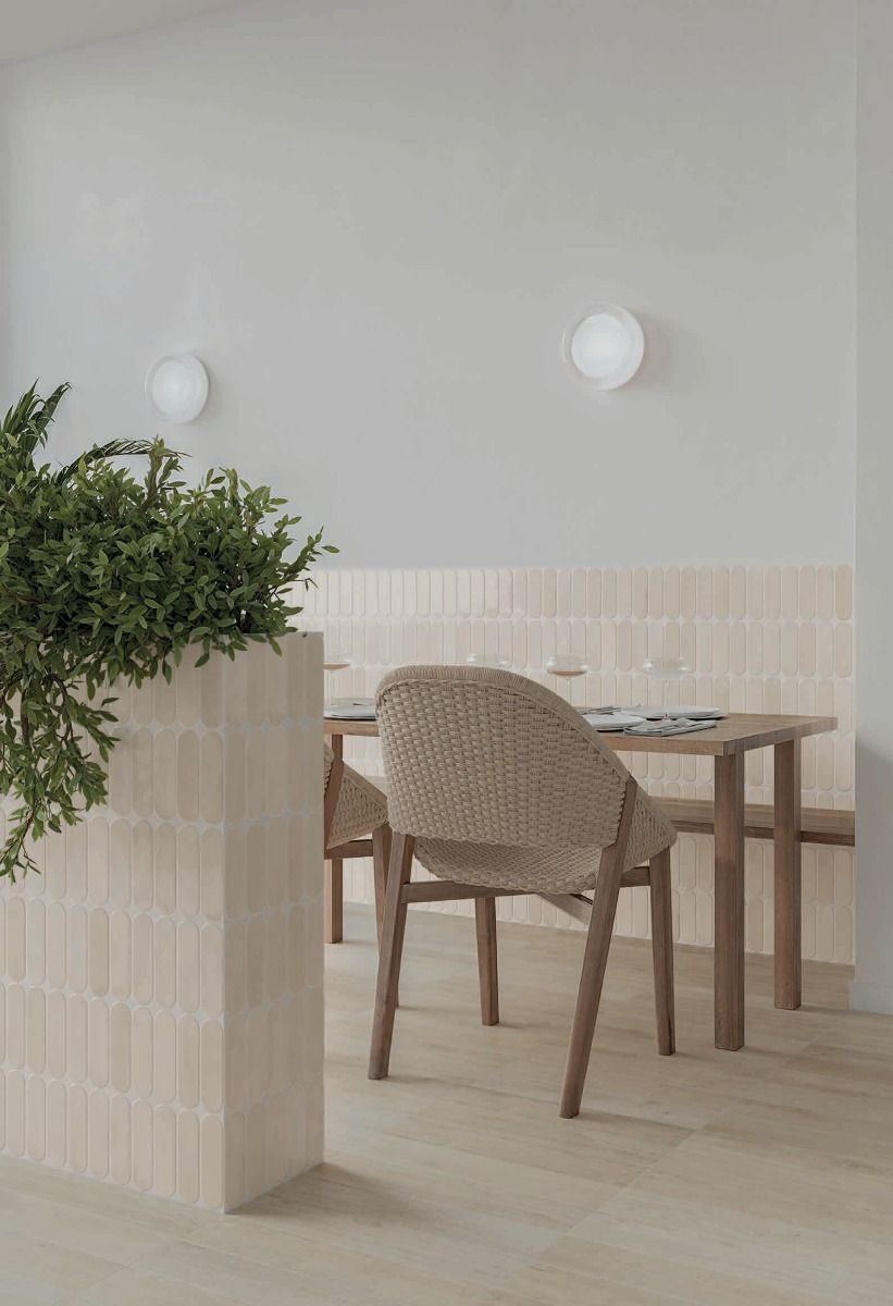Calema 2"x6" Greige Gloss Oval — Ames Tile