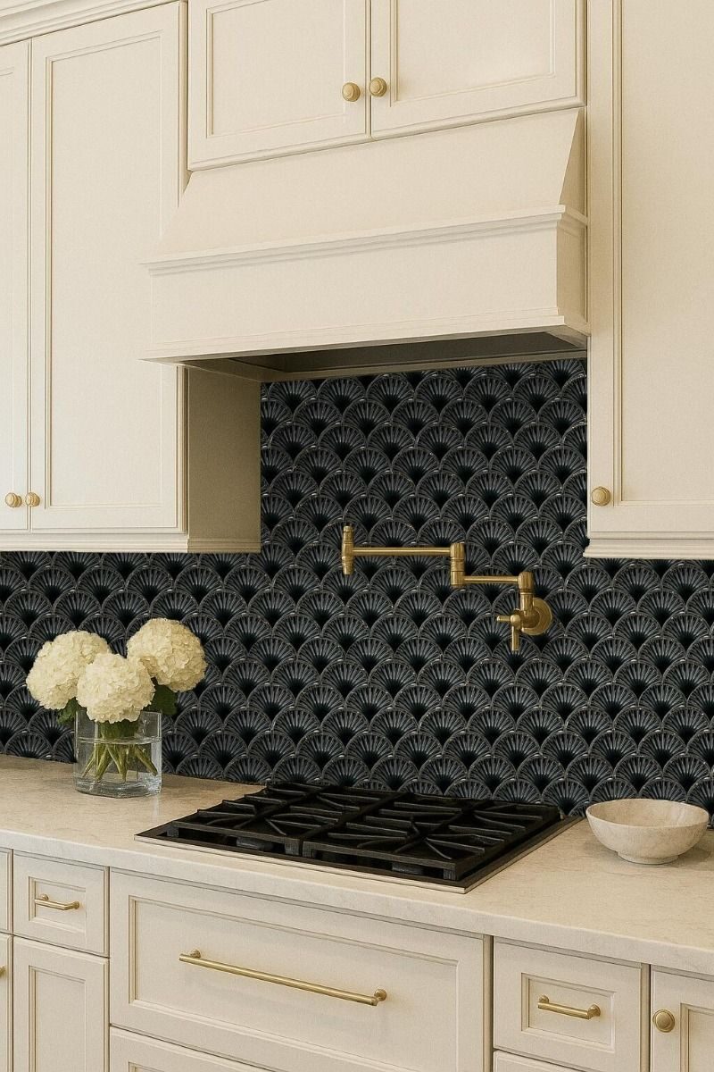 Kujacu Green 10" X 11" Mosaic — Ames Tile