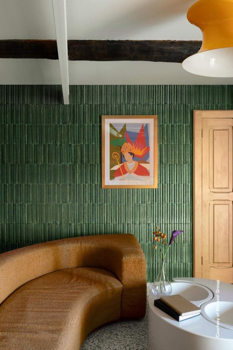 Lume2 2"X 9" Green 3D Swing — Ames Tile
