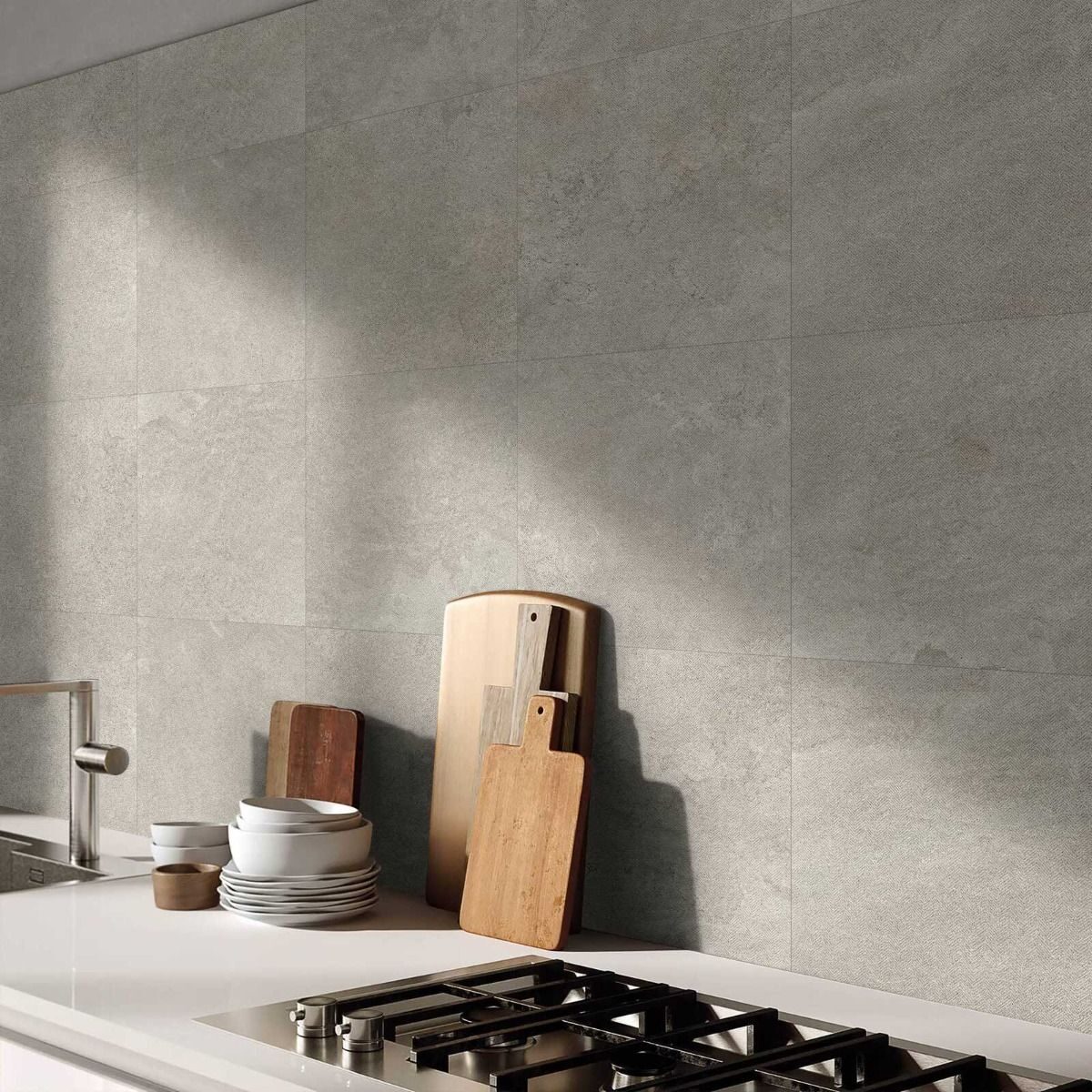 Pisa Grigio Matte Decor 24" X 24" — Ames Tile