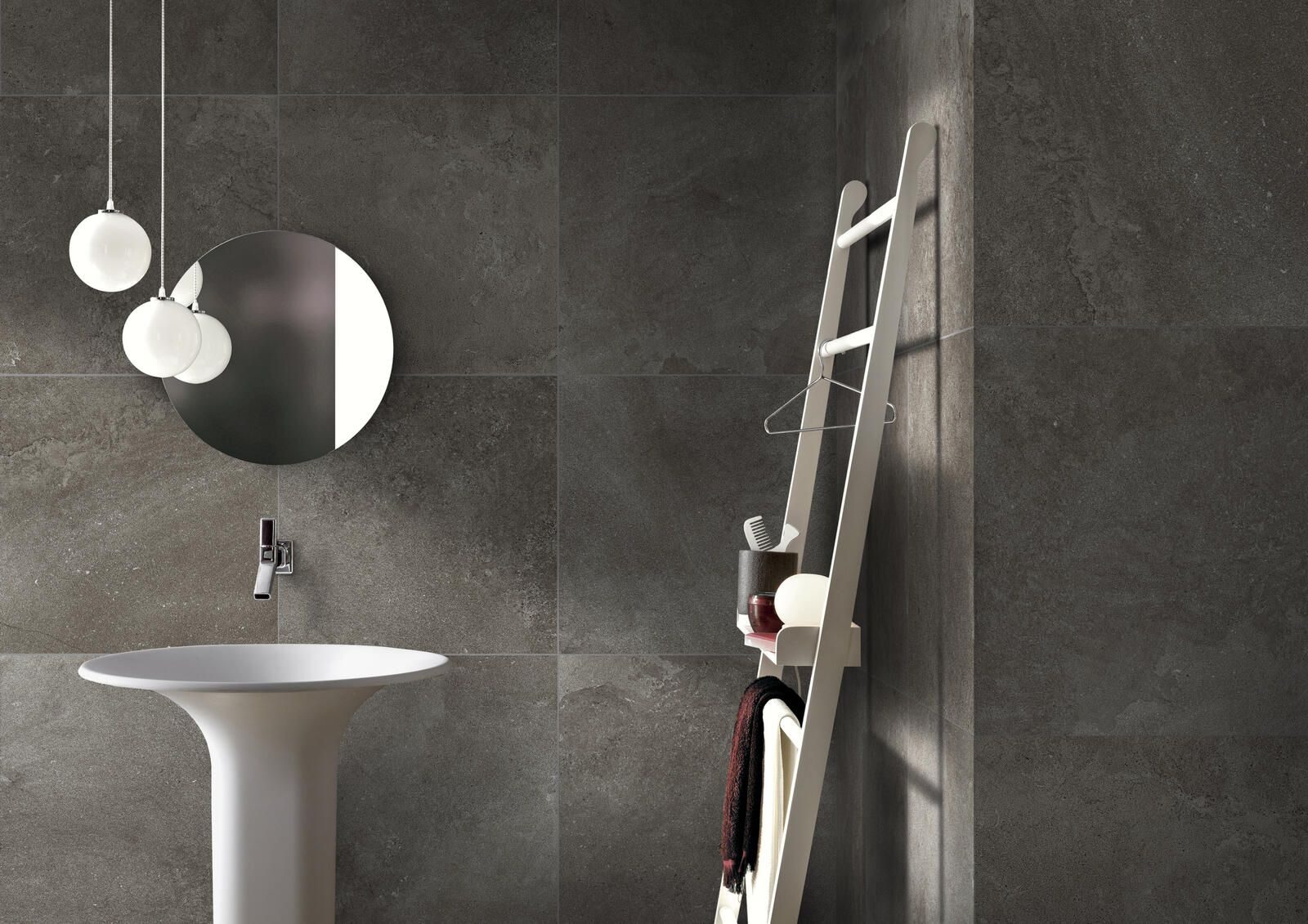 Pisa Nero Matte 24" X 24" — Ames Tile