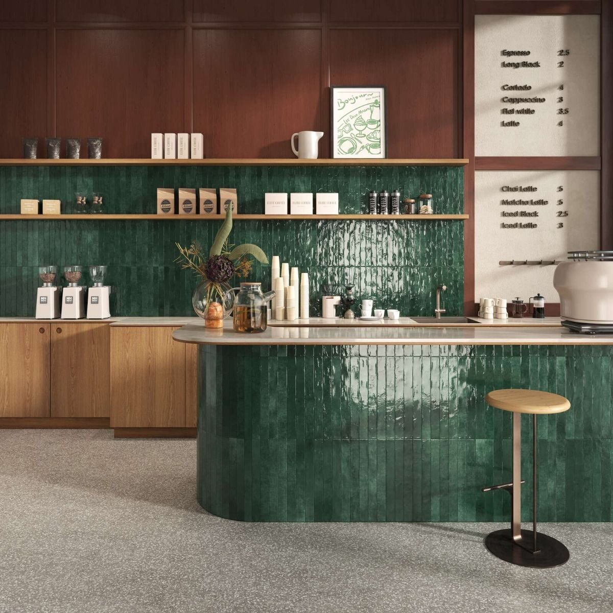 Savoir Faire 2" X 18" Emerald Gloss — Ames Tile