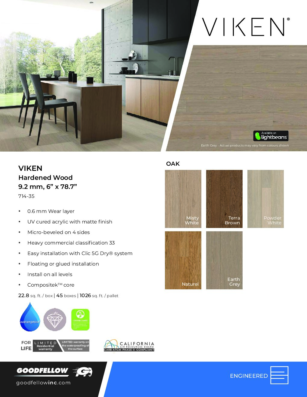 VIKEN® Hardened Wood Flooring by Goodfellow — Hardwood flooring · Canadian Flooring & Renovations Vancouver