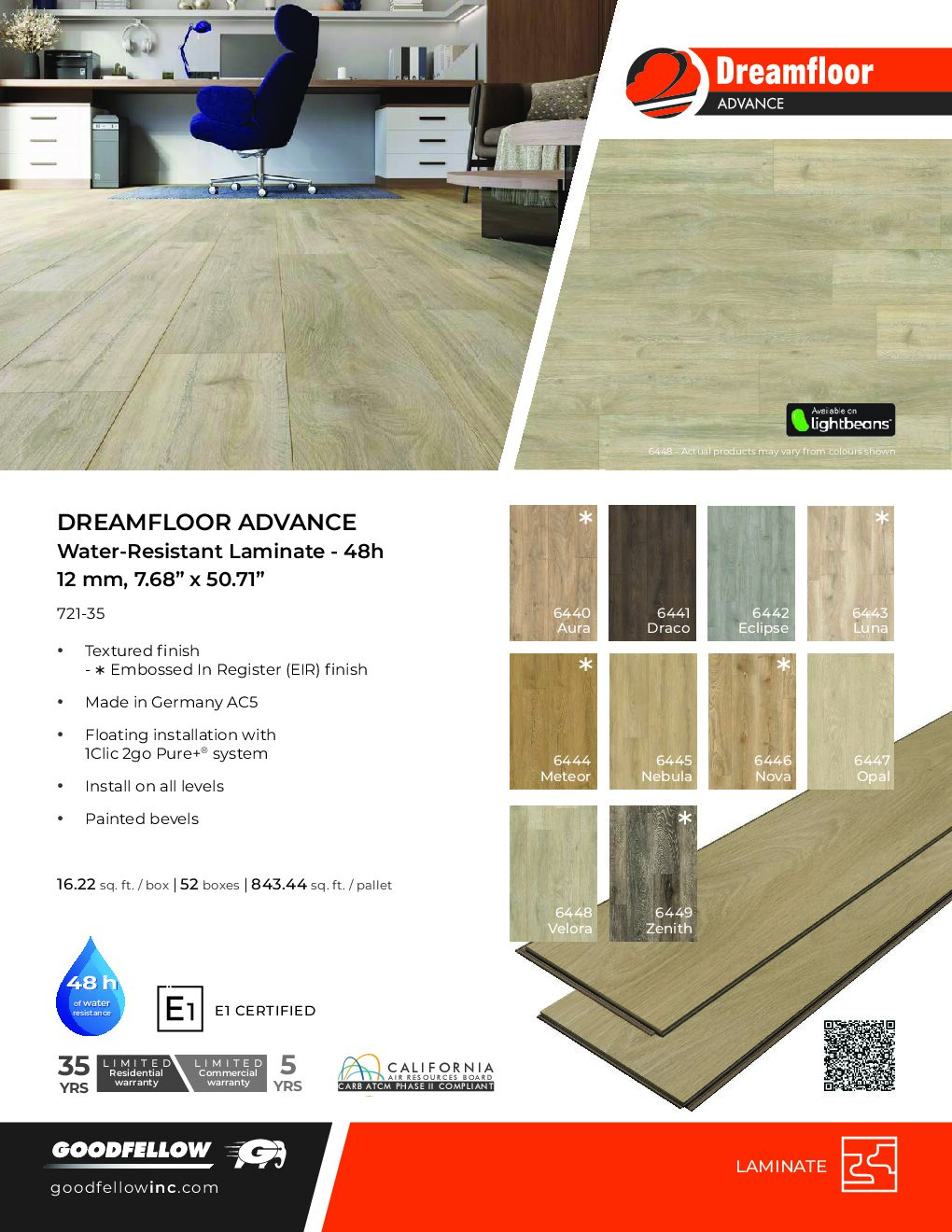 Dreamfloor Advance by Goodfellow — Laminate flooring · Canadian Flooring & Renovations Vancouver