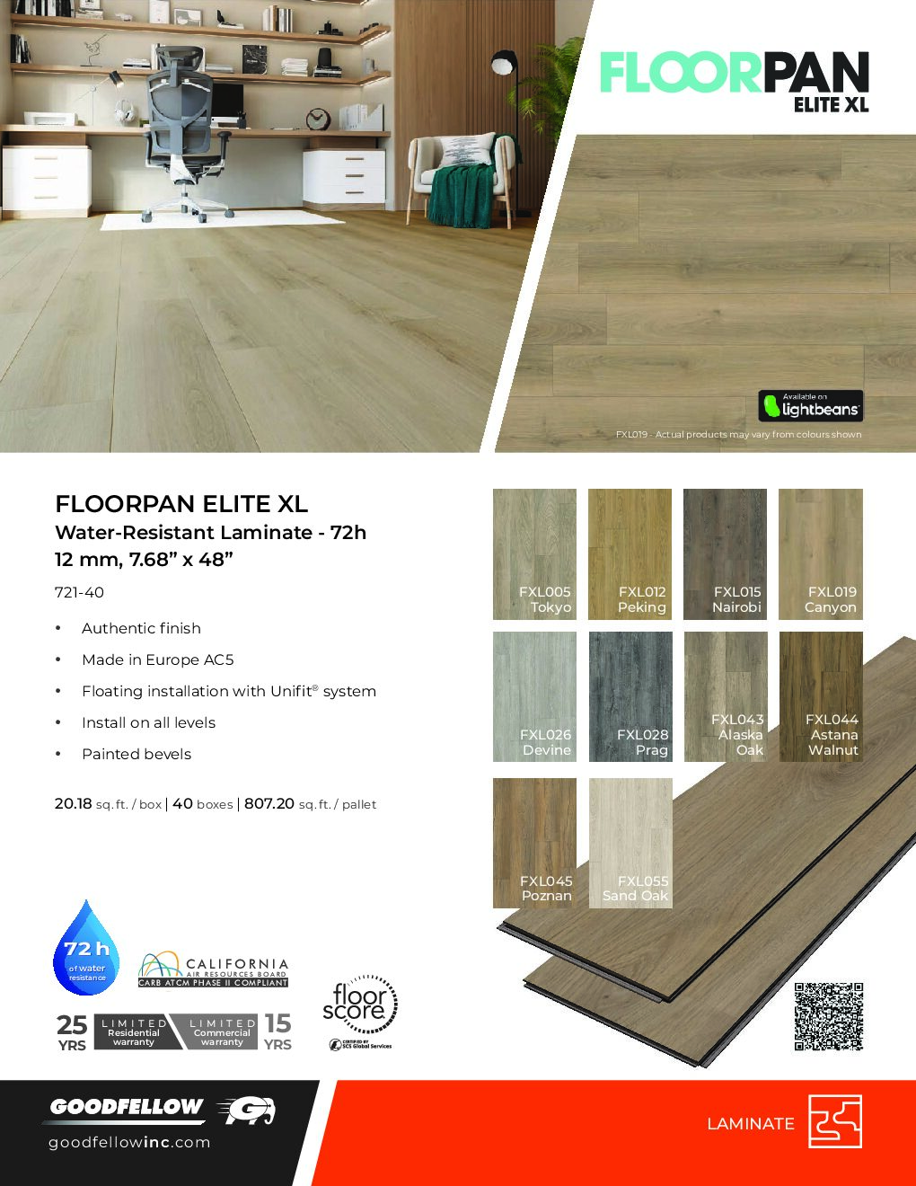 Floorpan Elite XL by Goodfellow — Laminate flooring · Canadian Flooring & Renovations Vancouver
