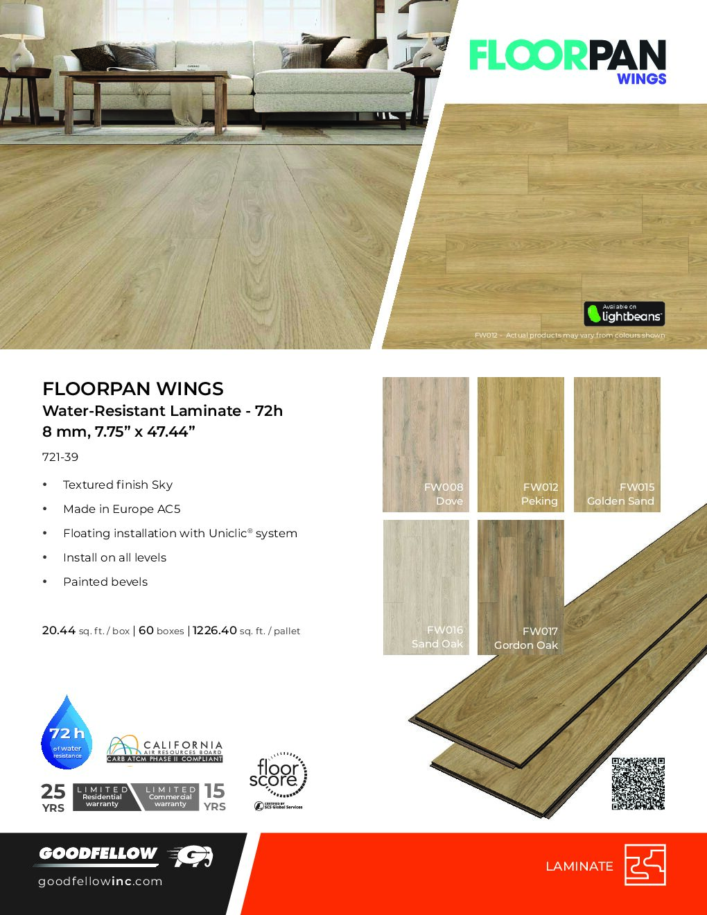Floorpan Wings by Goodfellow — Laminate flooring · Canadian Flooring & Renovations Vancouver