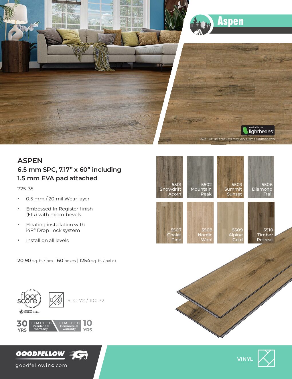 Aspen by Goodfellow — Luxury Vinyl flooring · Canadian Flooring & Renovations Vancouver