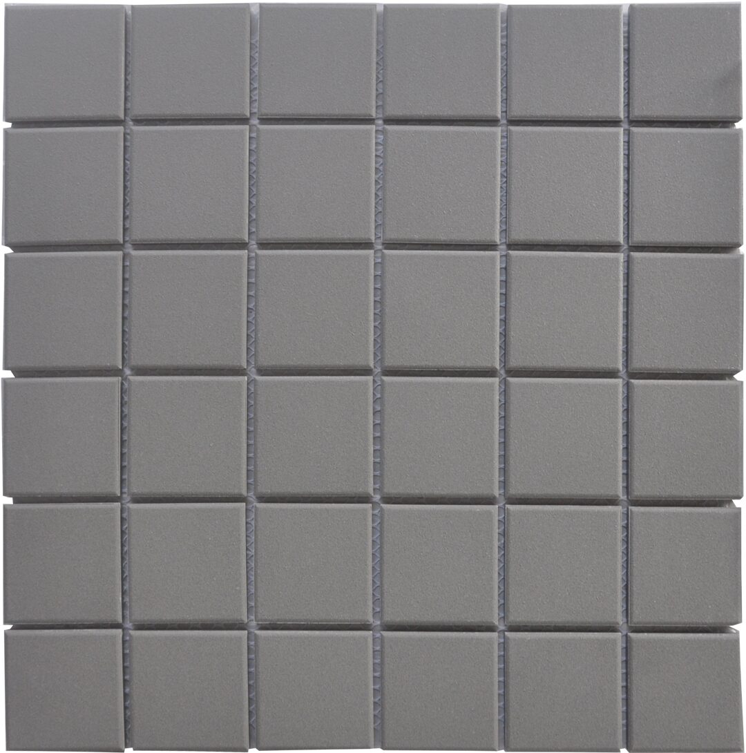 Mosaic Eclipse Dark Grey Unglazed 2x2 — Julian Tile