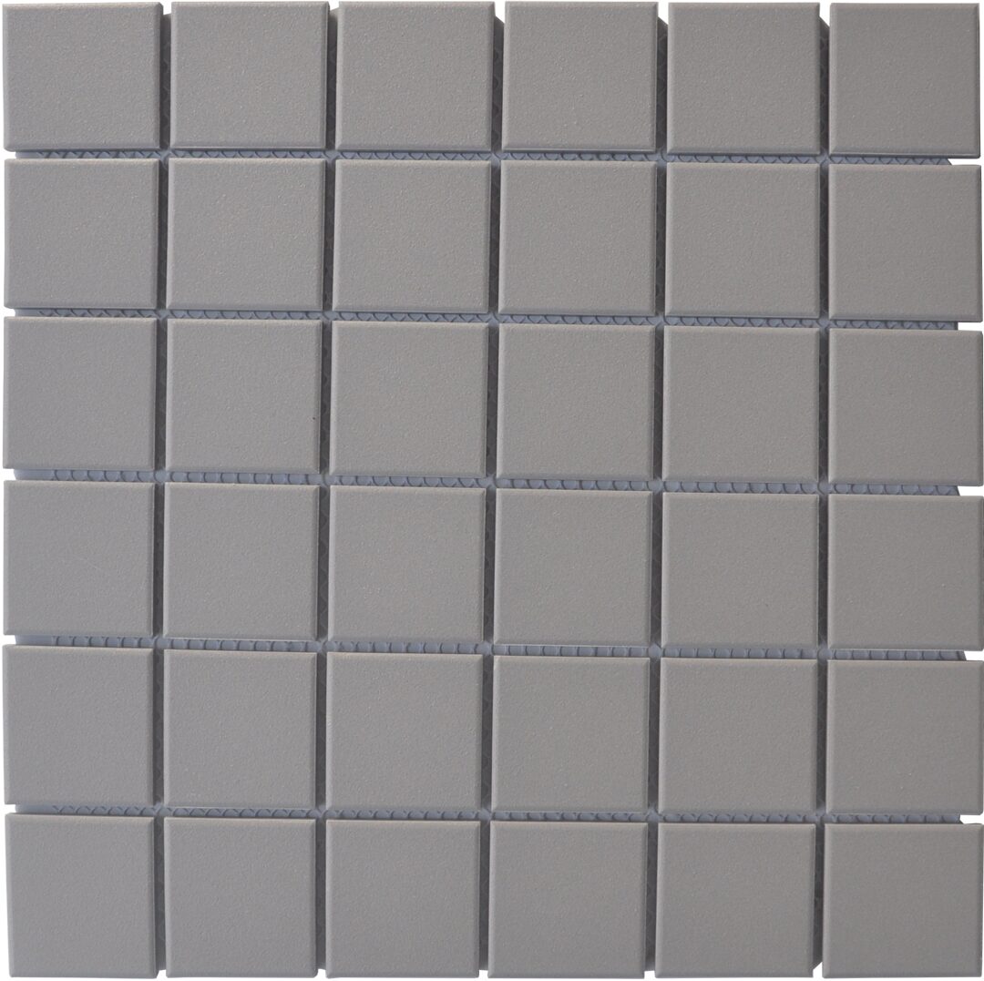 Mosaic Eclipse Grey Unglazed 2x2 — Julian Tile