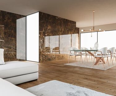 Emperador by Kobertin Panels — Wall Panels flooring · Canadian Flooring & Renovations Vancouver