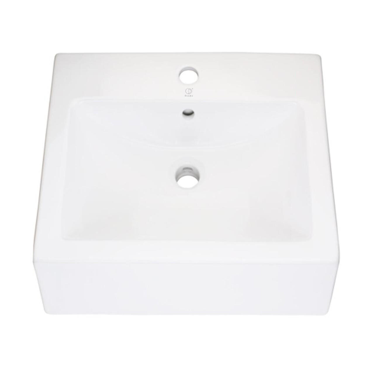 KASU WA Ceramic Bathroom Sink — Pearl