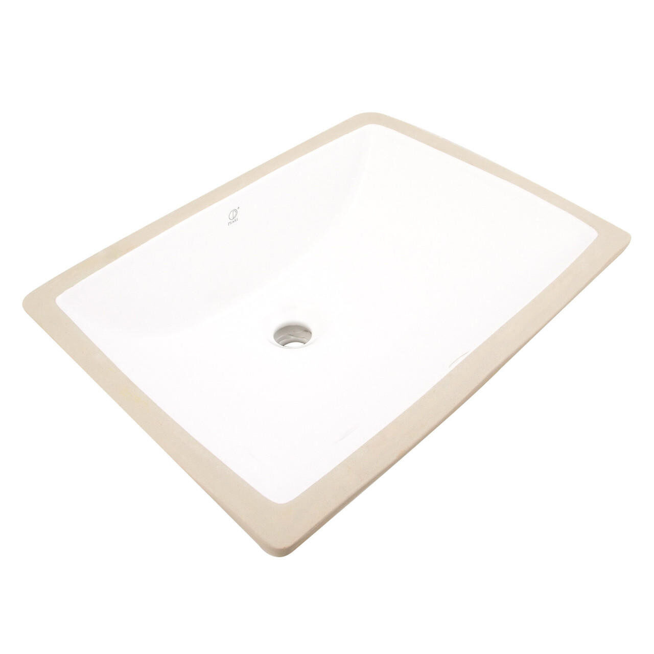 KASU SI Ceramic Bathroom Sink — Pearl