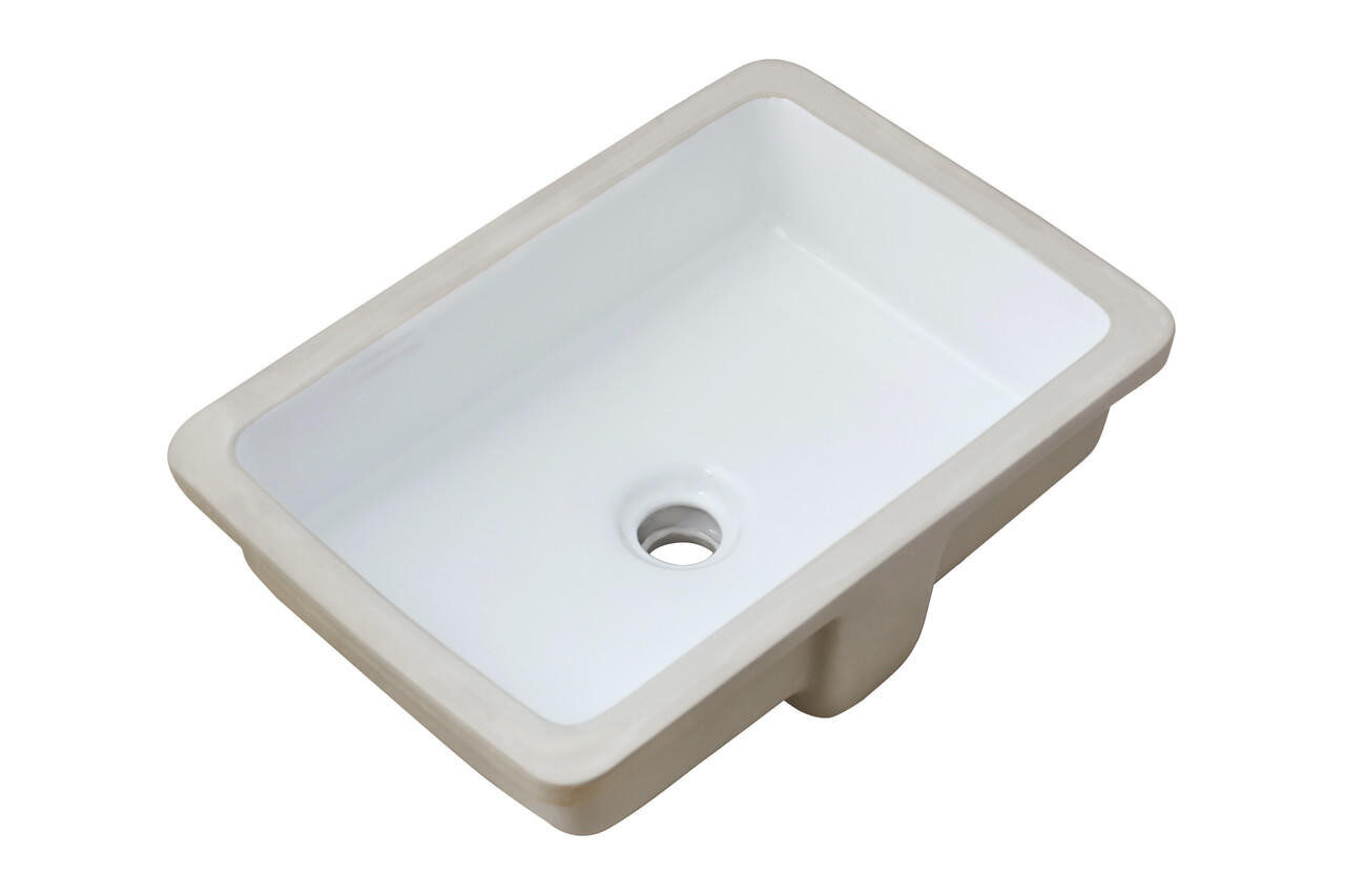 KASU SE Ceramic Bathroom Sink — Pearl