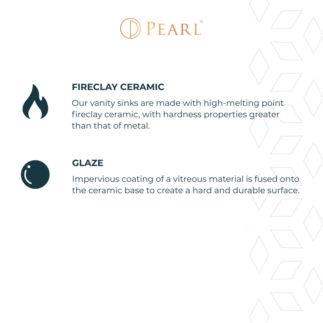 KASU CF2 Ceramic Bathroom Sink — Pearl