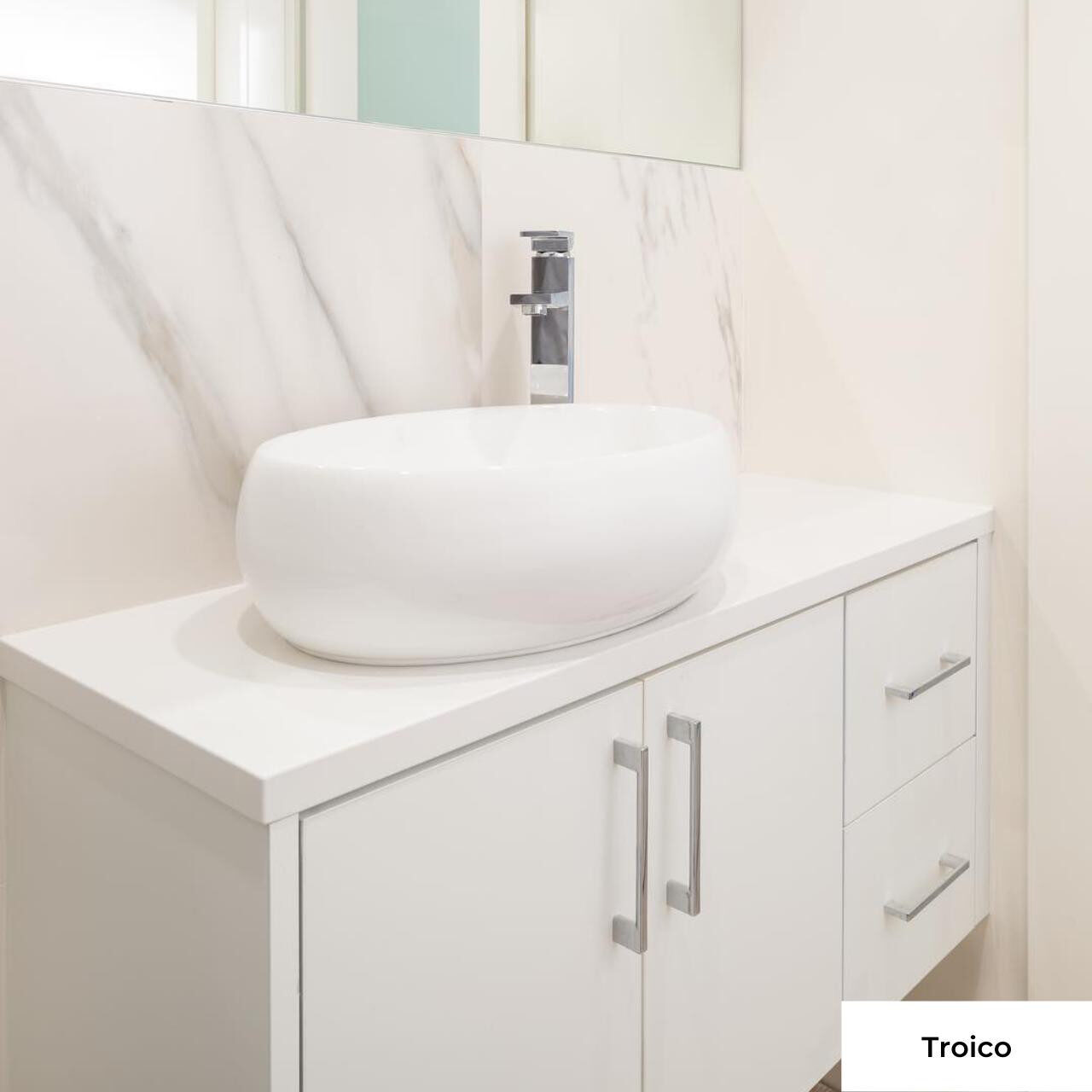 KASU DU Ceramic Bathroom Sink — Pearl