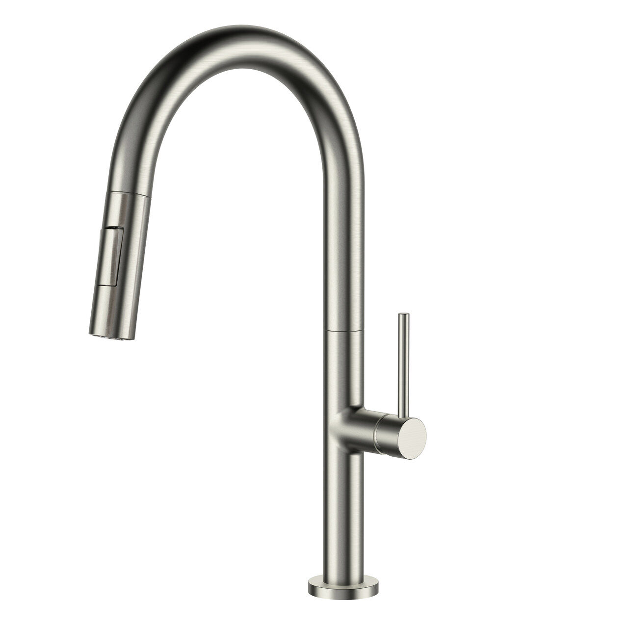 LENNOX II Brushed Nickel Kitchen Faucet — Pearl