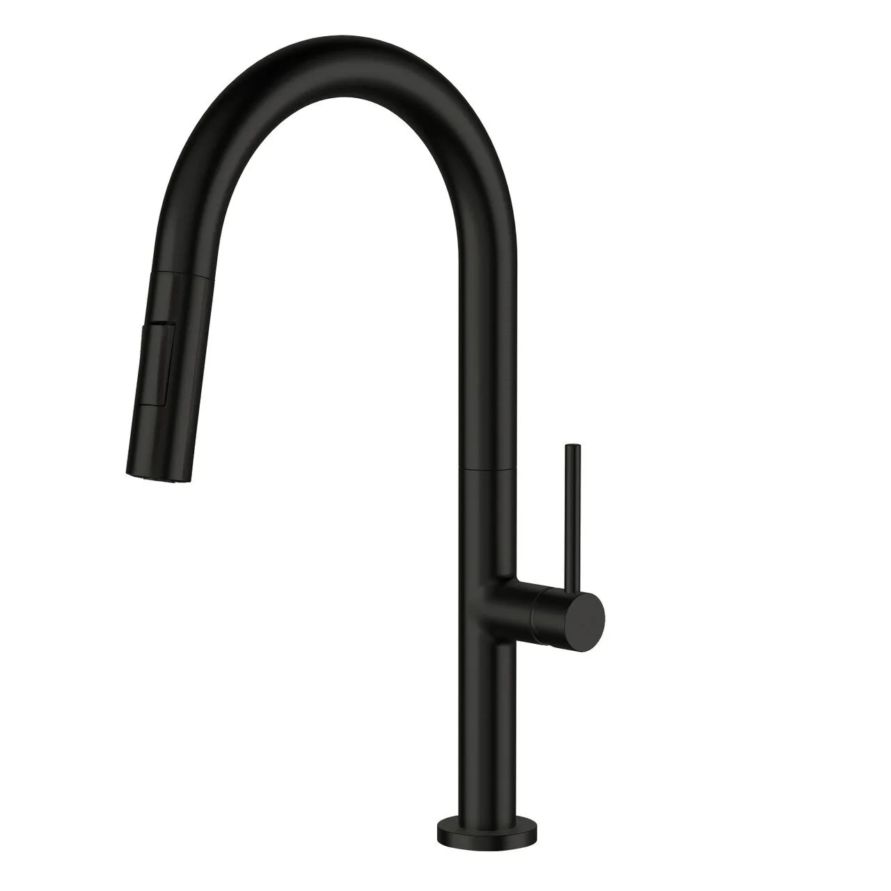 LENNOX II Matte Black Kitchen Faucet — Pearl