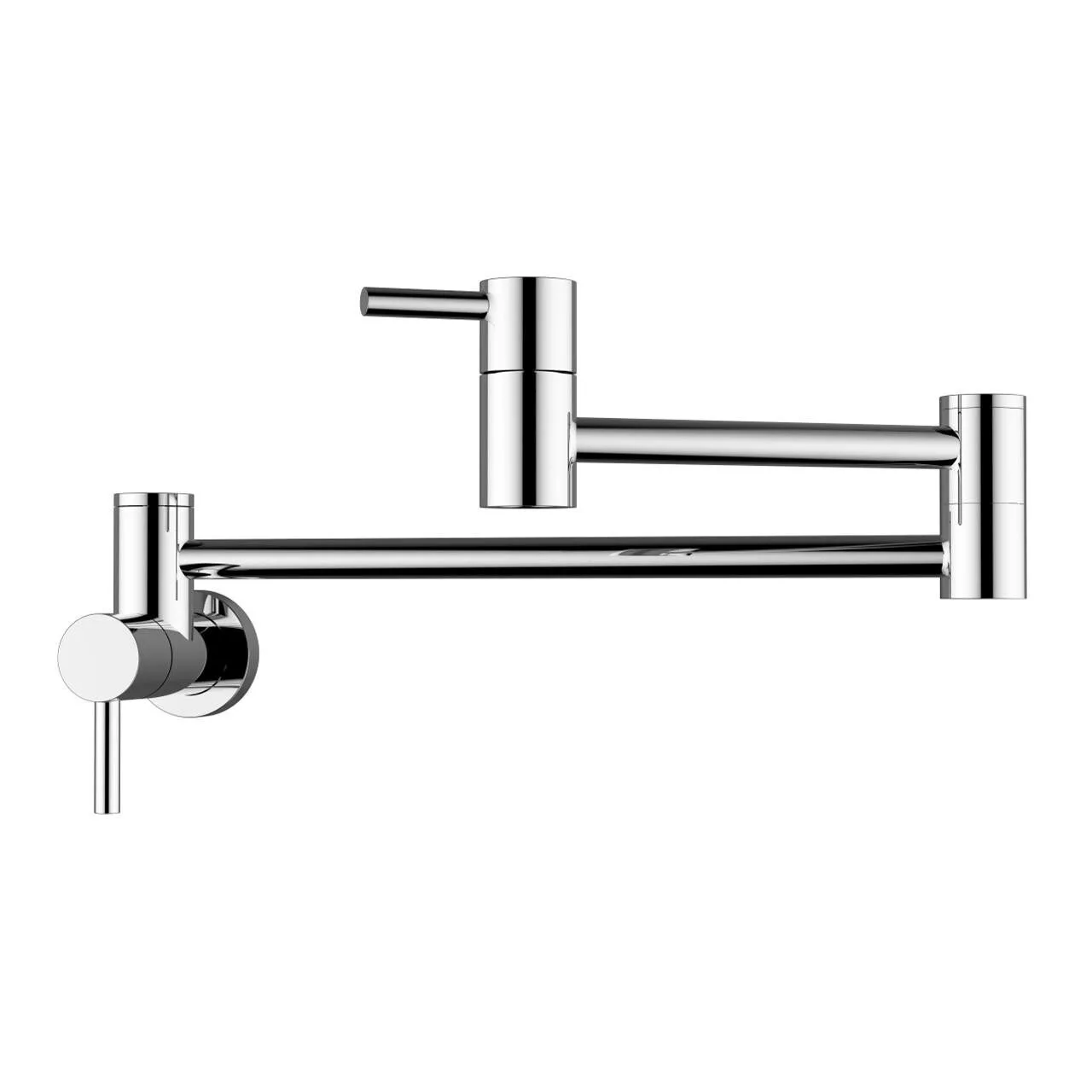 PHYLLIS Chrome Kitchen Pot Filler — Pearl