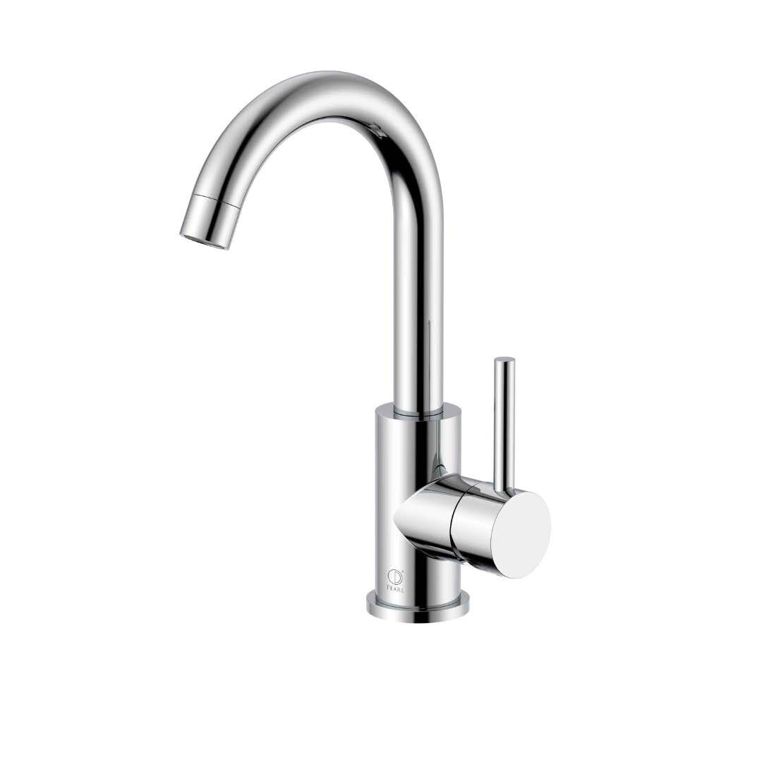 HEATHER Chrome Bathroom Faucet — Pearl