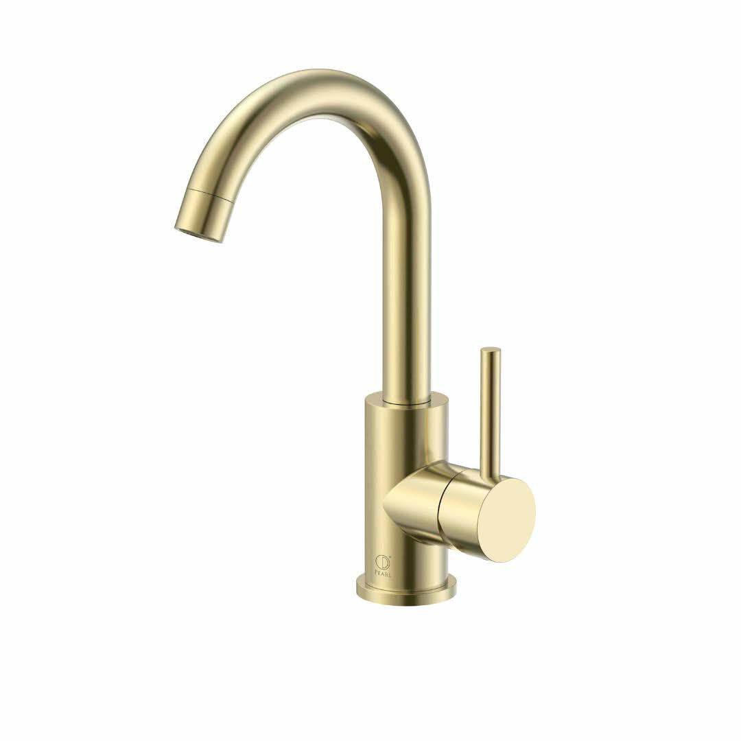 HEATHER Ferreira Gold Bathroom Faucet — Pearl