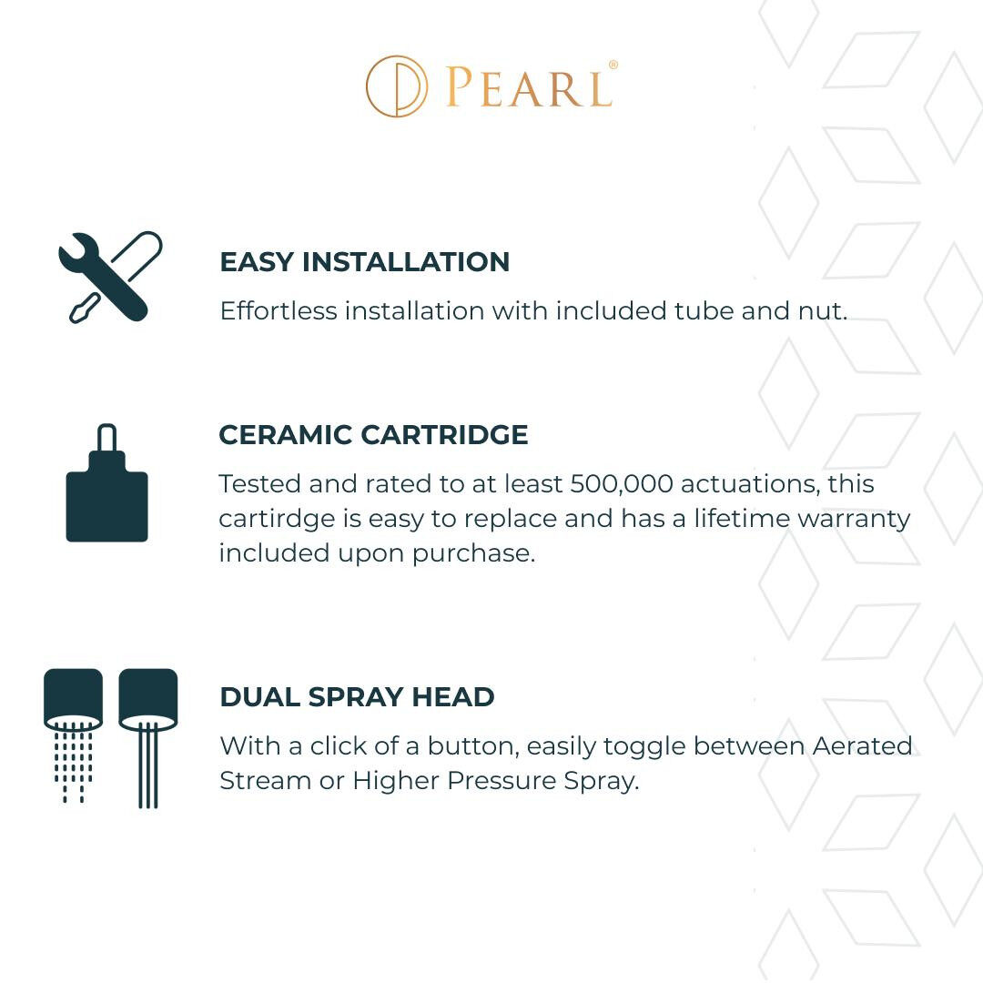 ELEANOR Platinum Kitchen Faucet — Pearl