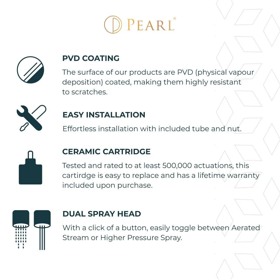 NOAH Two Tone Kitchen Faucet — Pearl