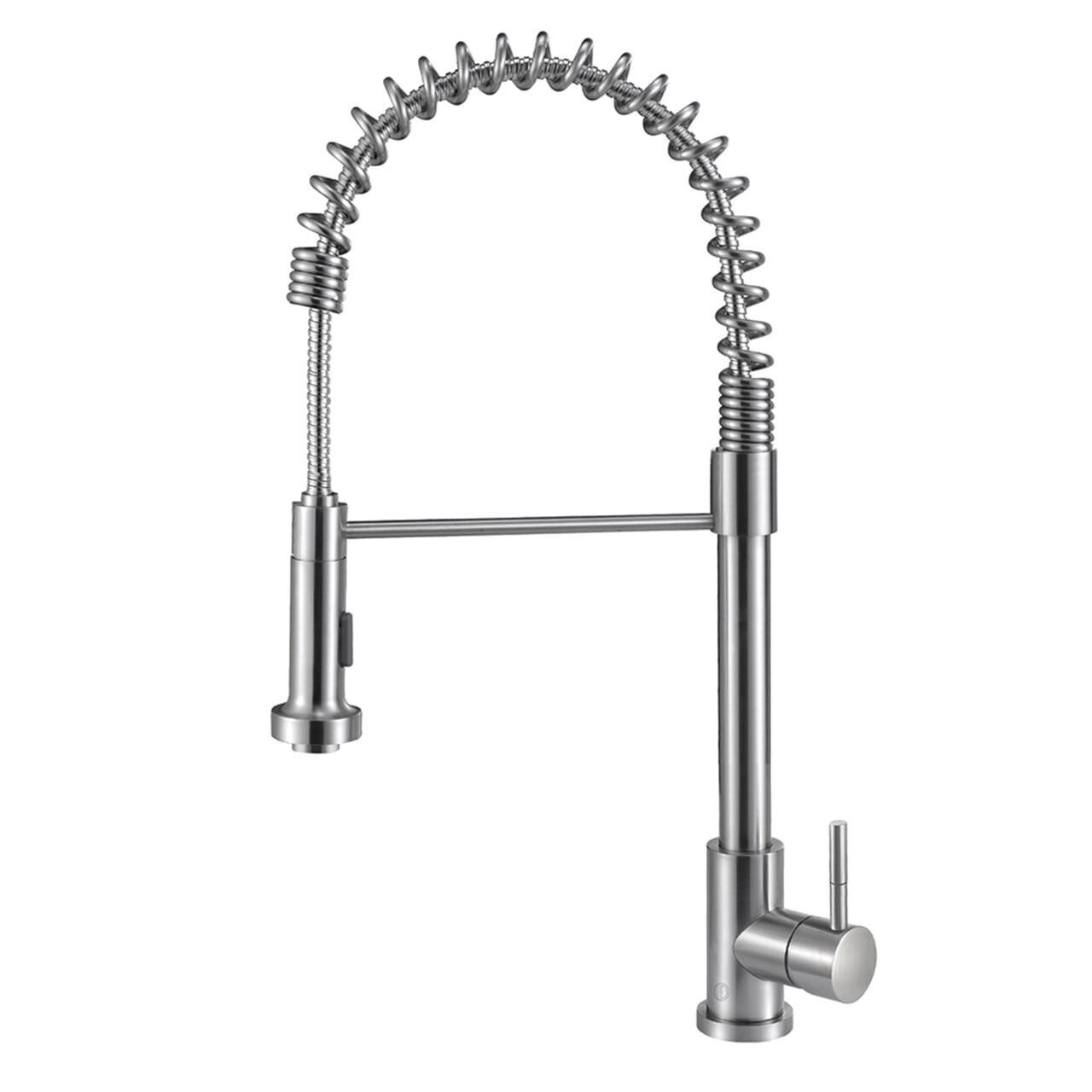 FIONA Brushed Stainless Steel Kitchen Faucet - FINAL SALE — Pearl