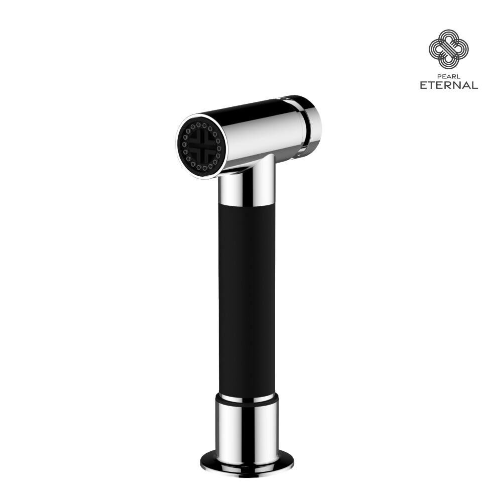 ILION Chrome Kitchen Side Sprayer Kitchen Faucet — Pearl