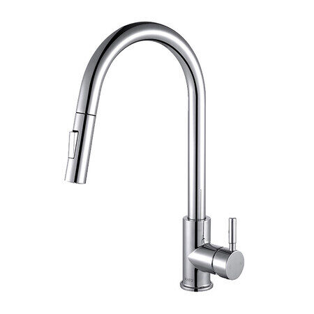 ILION Chrome Kitchen Side Sprayer Kitchen Faucet — Pearl