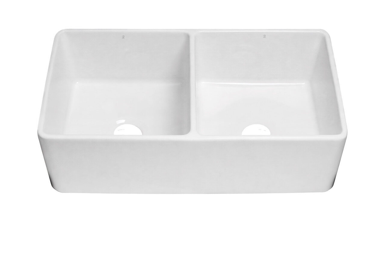 KINGSTON PD33 Ceramic Kitchen Sink — Pearl