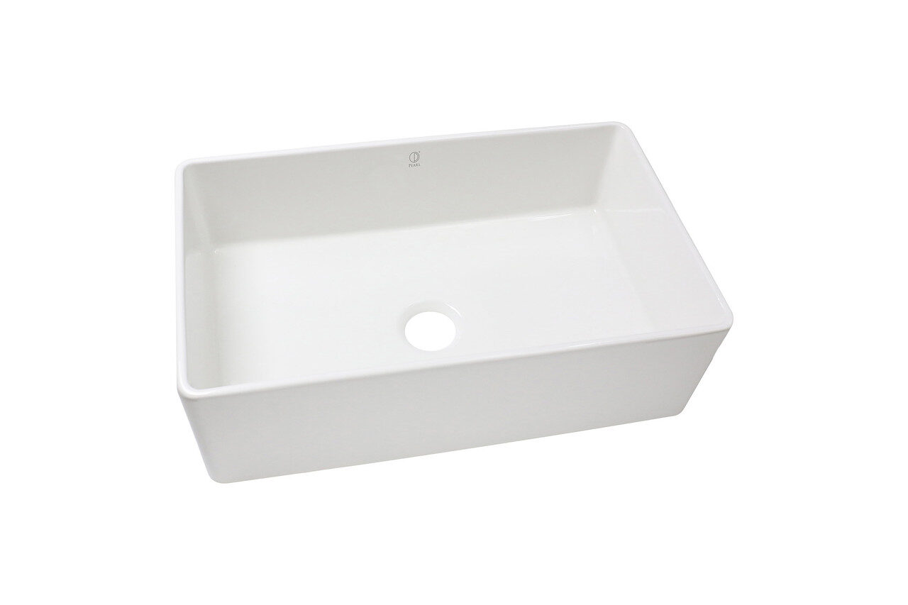 KINGSTON PS33 Ceramic Kitchen Sink — Pearl