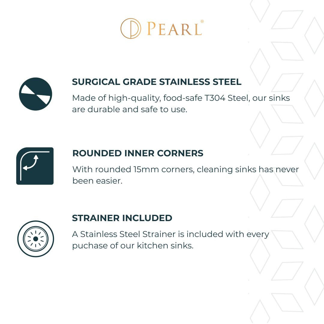 PALO PDR Stainless Kitchen Sink — Pearl
